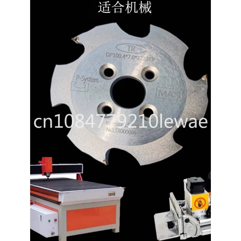 Diamond chute knife plate furniture invisible connector special milling cutter cabinet three-in-one rubber buckle drill