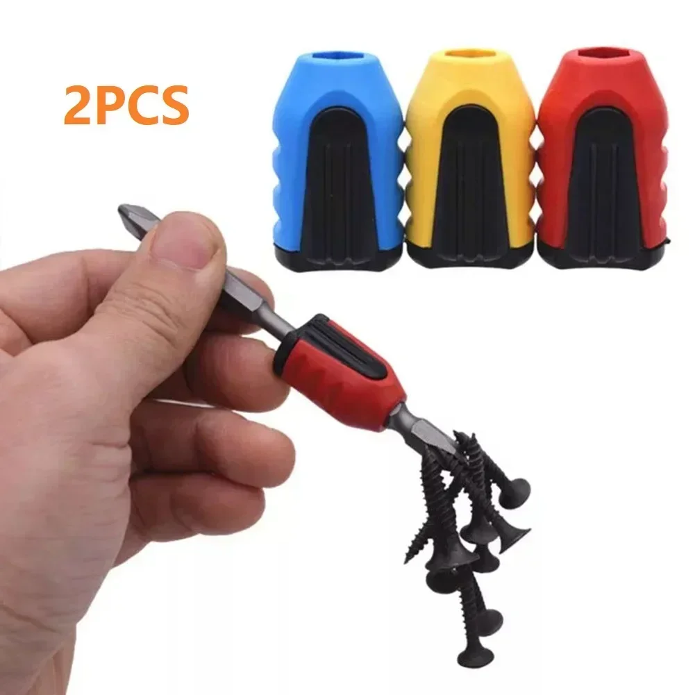 

2pc Magnetic Screwdriver Bit Magnetizer Ring Strong Anti-Corrosion Magnetic Force Enhancer For Drill Bits Non-Electric Screw