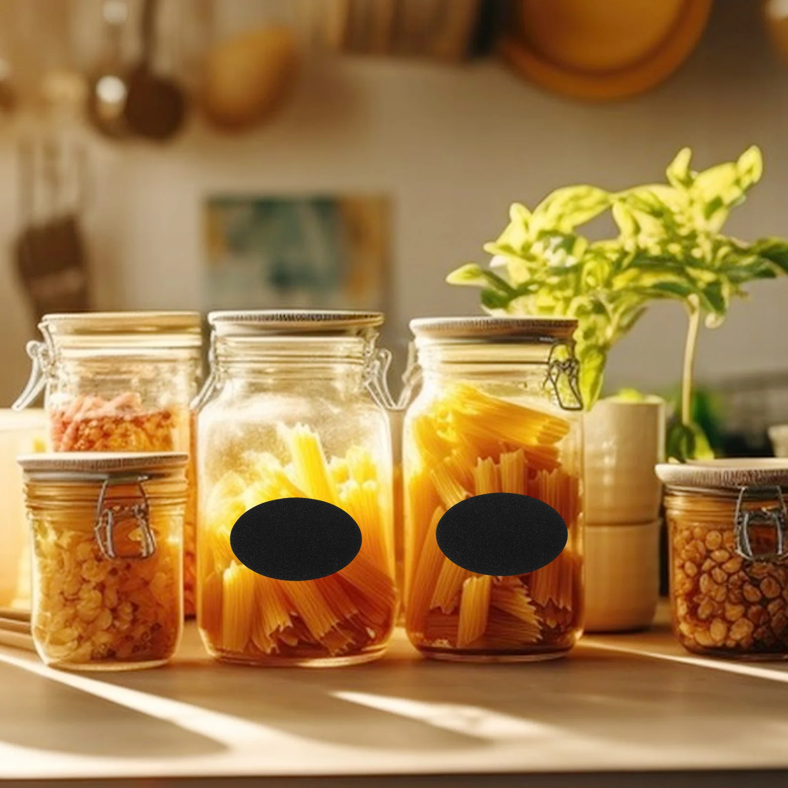 Self-Adhesive Stickers For Kitchen Seasoning Bottles Waterproof Classification Label Oval Bottle Sticker Folder Label