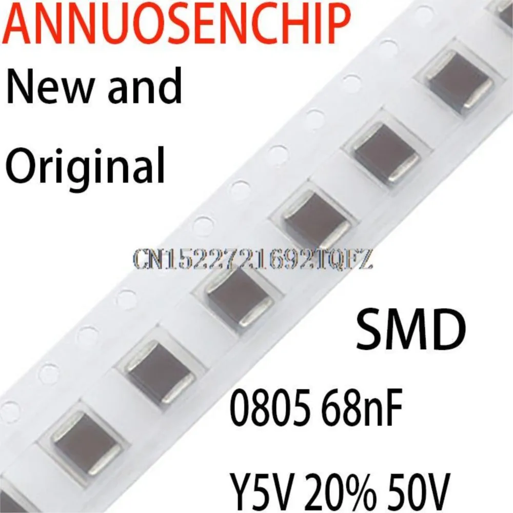 4000PCS New and Original  Error  SMD Thick Film Chip Multilayer Ceramic Capacitor 0805 68nF Y5V 20% 50V