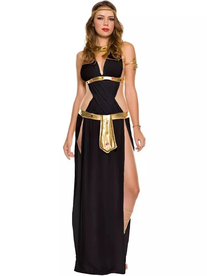 

Сексуальное открытое платье-комбинация на Хэллоуин, бальное платье, женское модное летнее платье, прямая юбка трапециевидной формы с v-образным вырезом