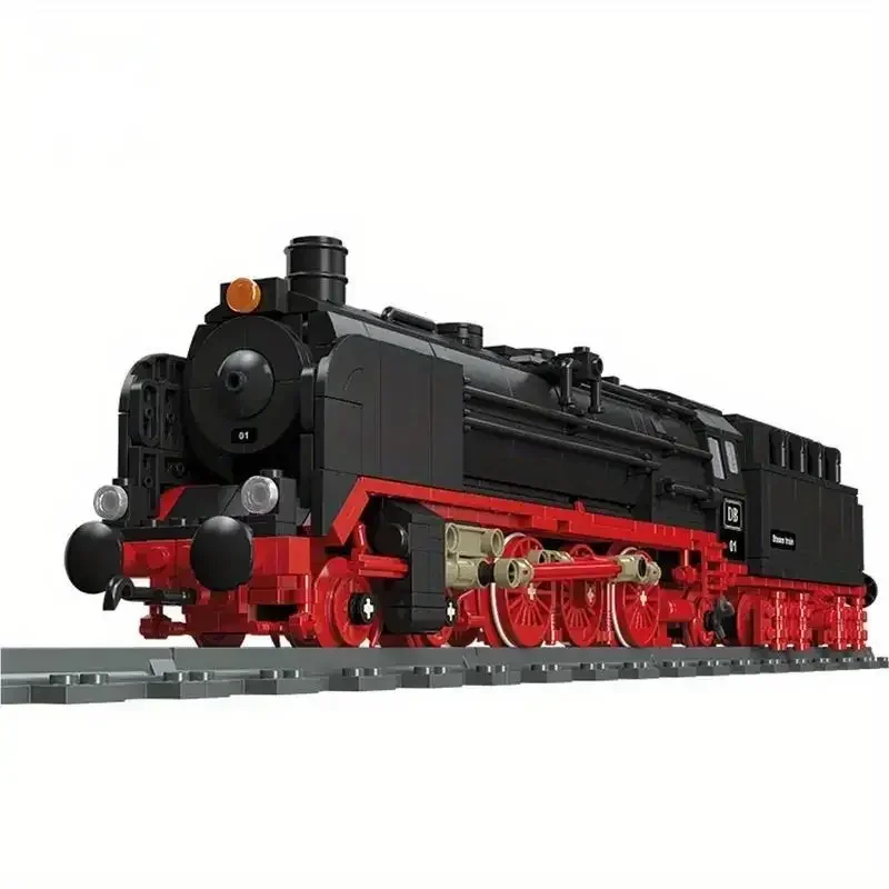 1173 STKS Retro Creatieve Stoomtrein Bouwstenen Stad Spoorweg Trein Monteren Bakstenen Desktop Decoratie Childrens Geschenken