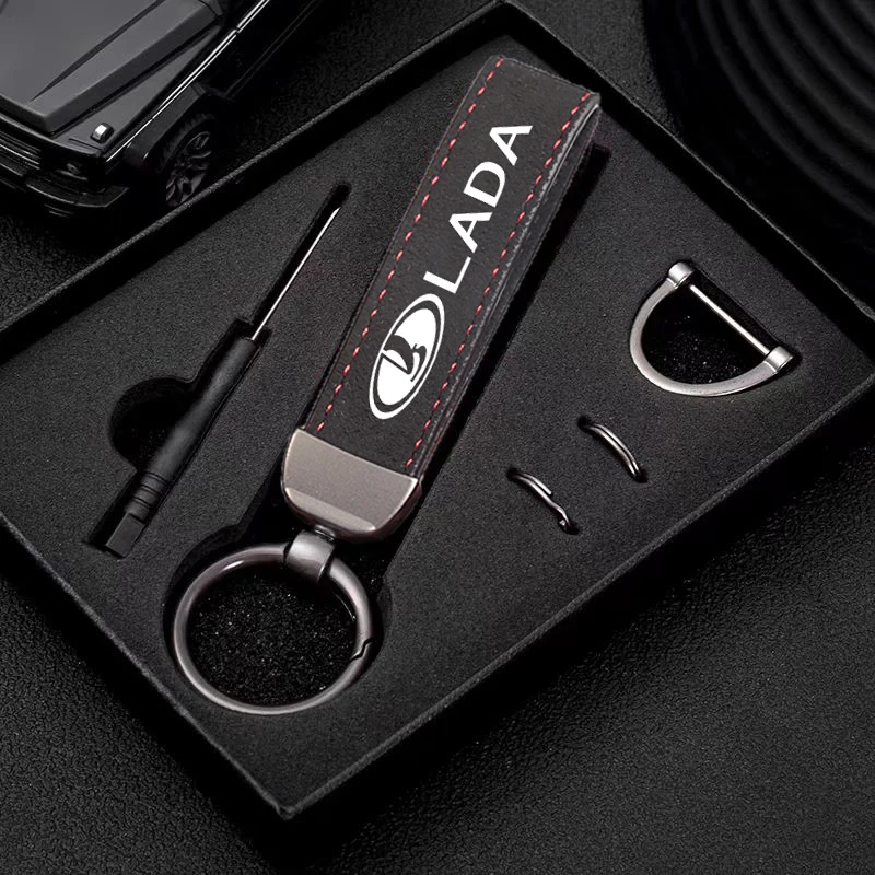 LLavero con emblema de Lada, llavero de coche, accesorios de regalo personalizados para Priora Granta Vesta Samara Kalina Niva 2107 Xray Largus 2106 Logo