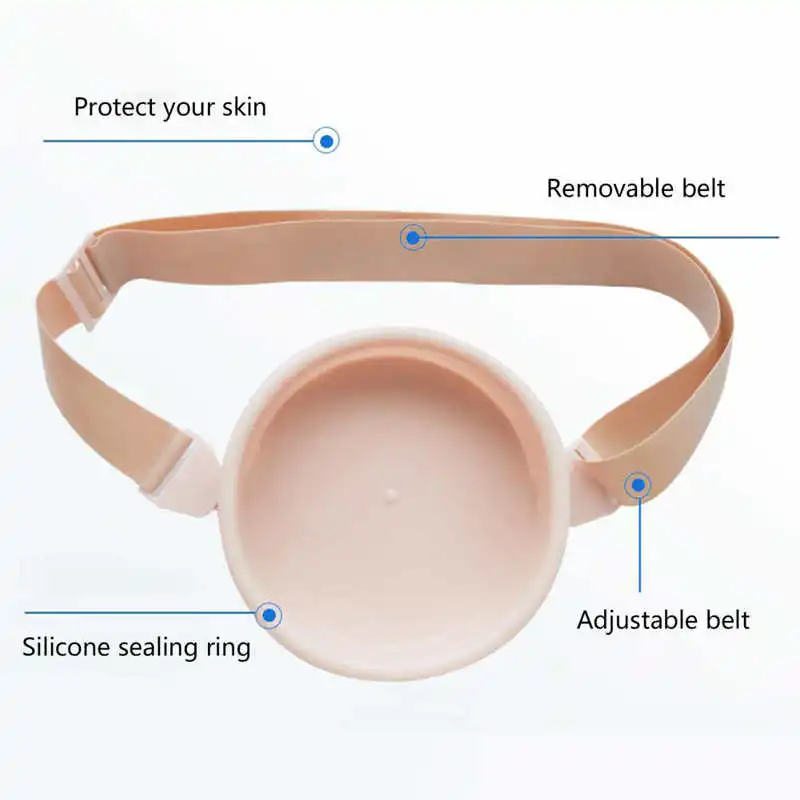 Waterproof Adjustable Stoma Ostomy Care Cover with Closure Ostomy Bath Pouch Wound Cover Post Surgery Recovery Ileostomy Stoma