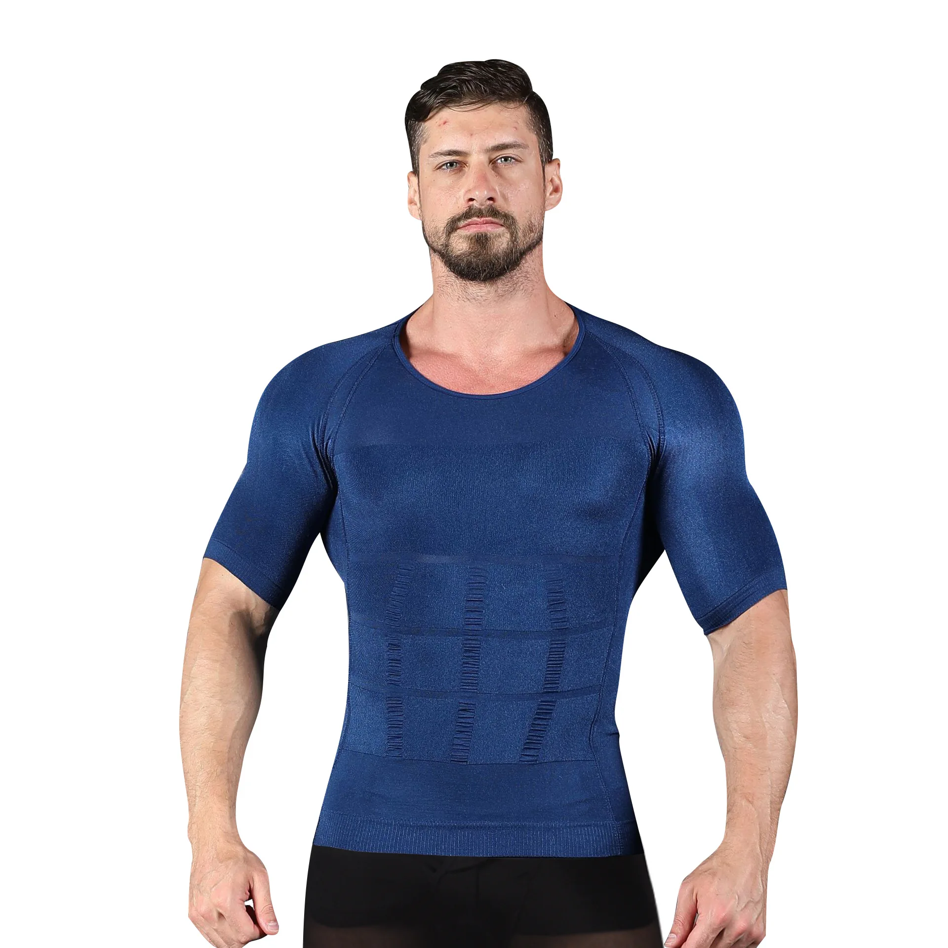 Männer Abnehmen Körper Shapewear Korsett Weste Hemd Kompression Bauch Bauch Bauch Kontrolle Schlanke Taille Cincher Unterwäsche Sport Weste – Detail 17