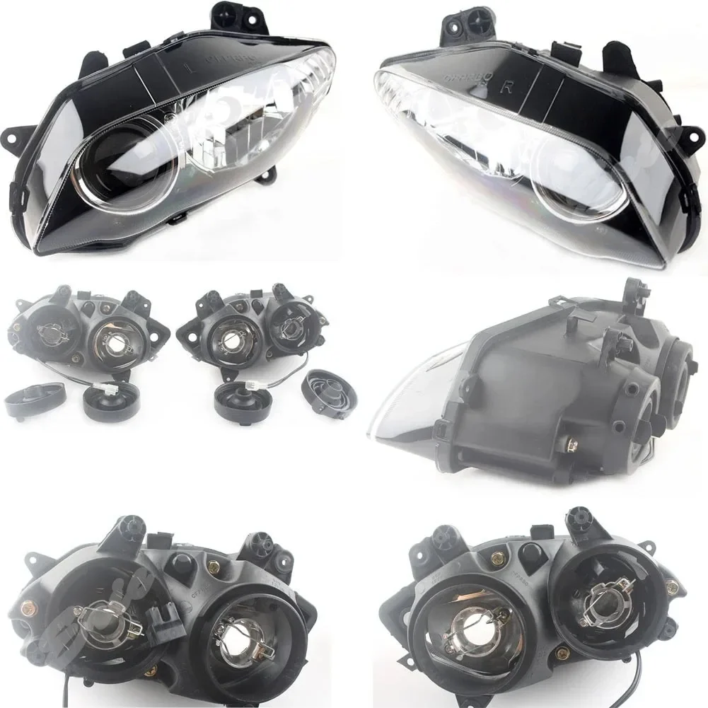 

New Motorcycle Front Headlight Lamp Assembly For Yamaha YZF-R1 2004 - 2006 Clear Lens