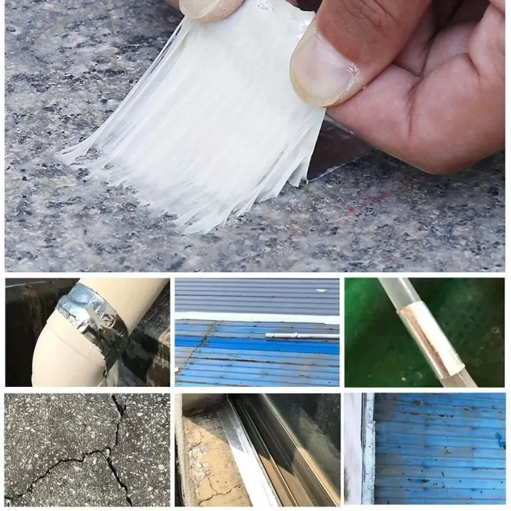 Cinta de reparación de emergencia: sellador resistente para tapar fugas en tuberías, techos, embarcaciones, tiendas de campaña, vehículos y equipos para actividades al aire libre. Solución rápida para reparaciones en el hogar, el jardín, durante el camping y en kits de supervivencia.