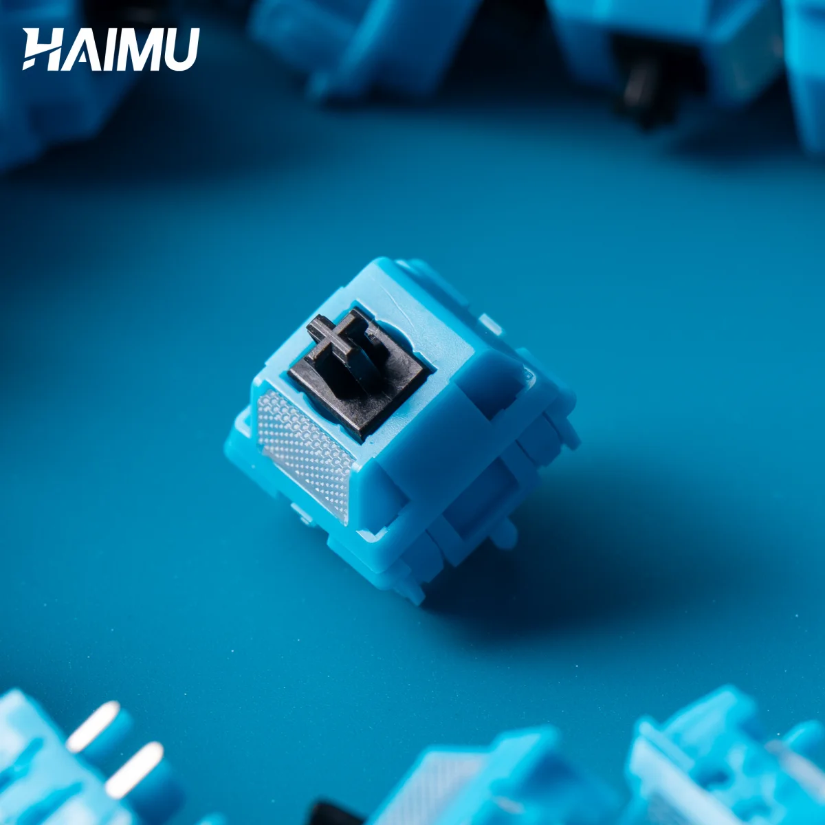 Midnight Blue Switch 52g Linear Rattle Pre-Lubed 5 Pins HotSwap UPE Stem Haimu Switches For Mx Mechanical Keyboard 기계식 키보드