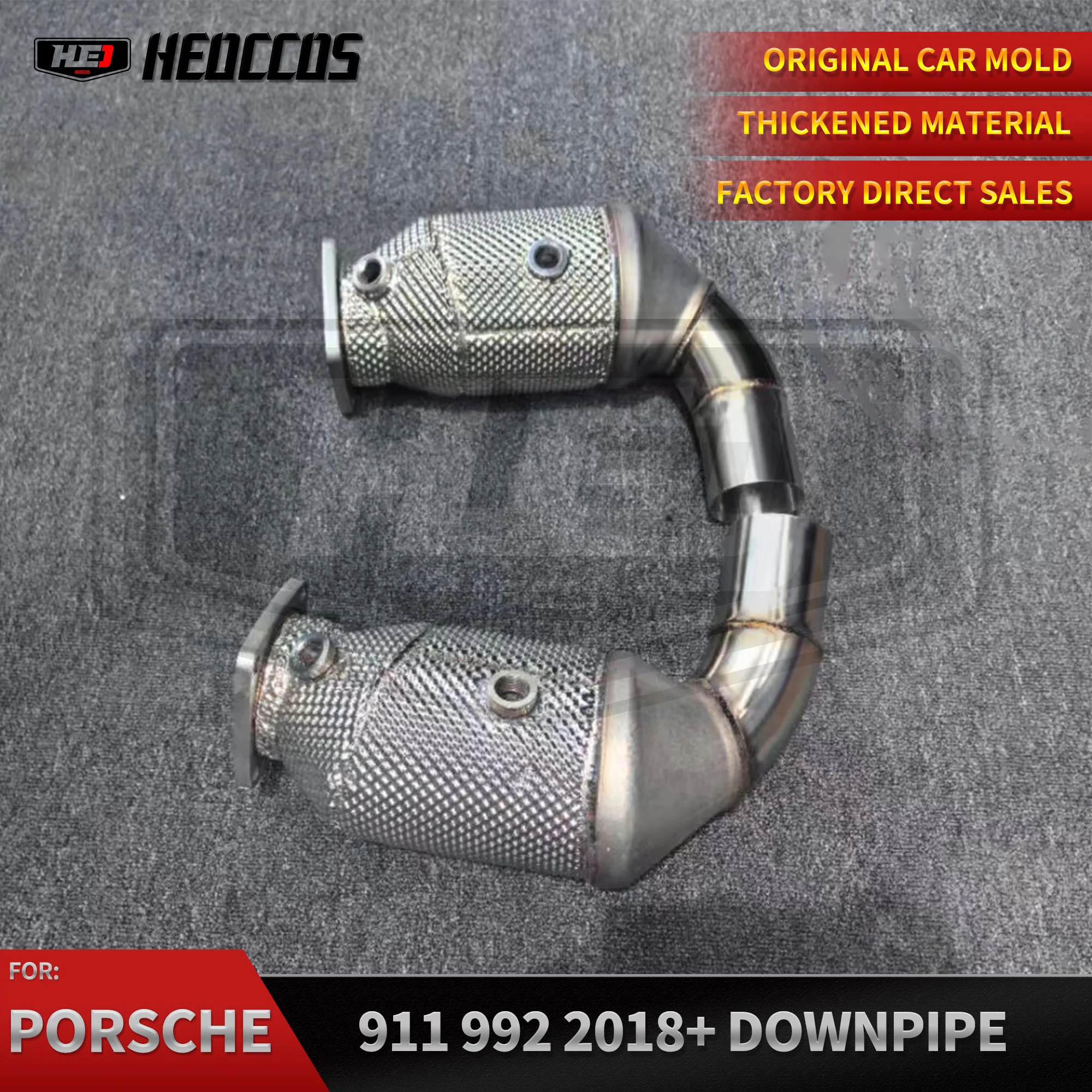 HEO Exhaust Downpipe  For Porsche 911 992 Carrera 4 Carrera S With Cat Auto Performance Parts Pipes Exhaust System