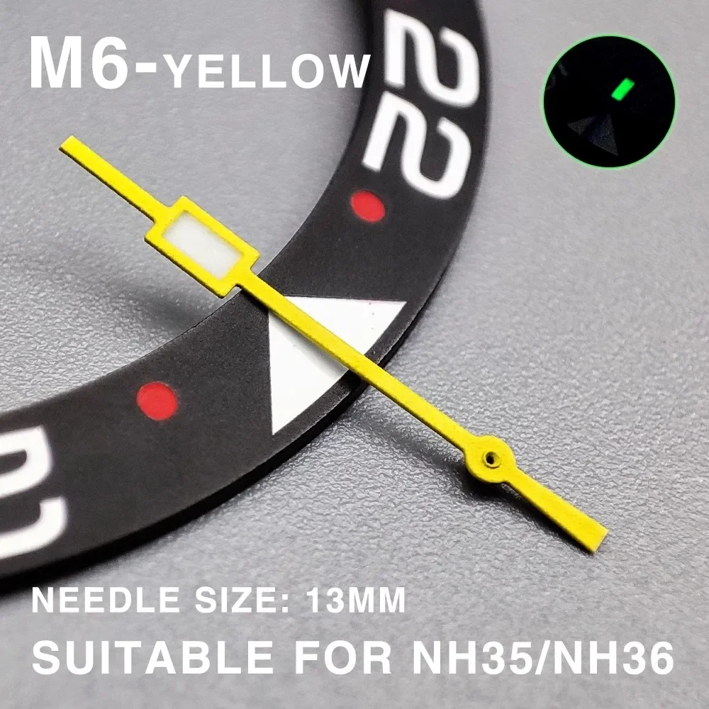 High-end Luxury NH35 Hands NH36 Hands Pointer Green Luminous, Watch Accessories,suitable for Nh35 Second Hands Nh36 Movement M2