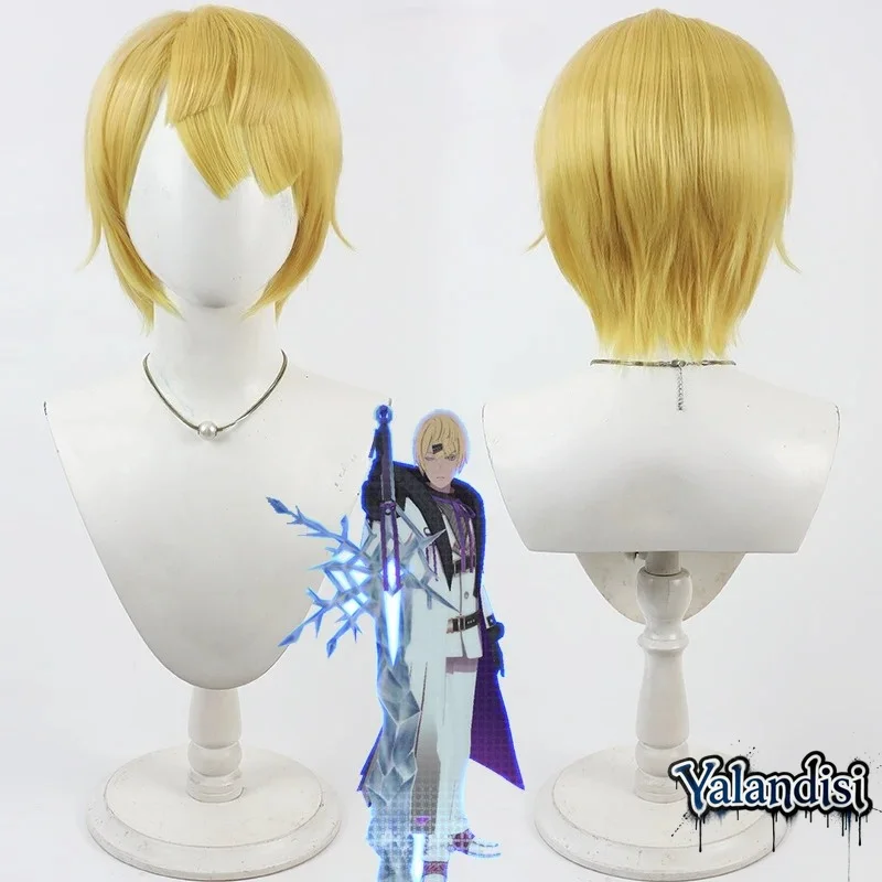 Yalandisi& Anime Combat Aptitude Analysis System Adam Yuryev Cos Cosplay Wig Halloween Carnival Party Props Synthetic Hair