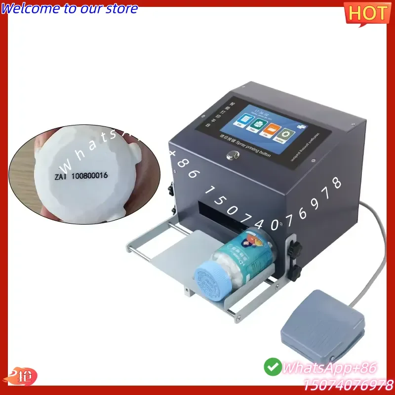 2026 G12 Desktop Inkjet Coding Machine 600DPI Precision Static Coding Date Marking Plastic Metal Carton Food Packaging Glass