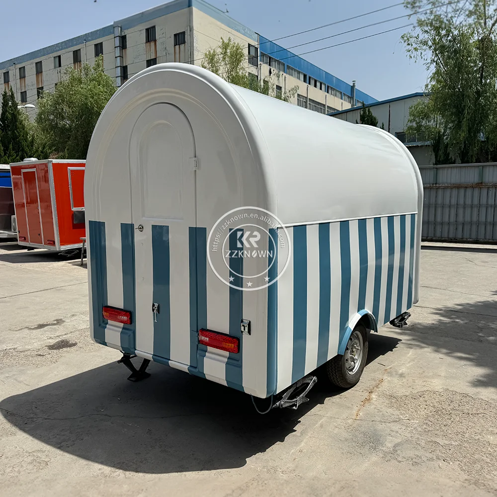 이동식 푸드트럭 완비된 노점 핫도그 카트 푸드밴 아이스크림 스낵 카트 맞춤형 커피 바베큐 푸드 트레일러 판매