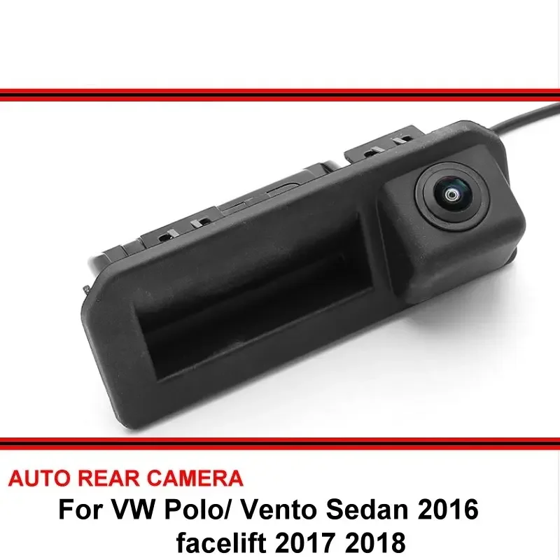 

Car Trunk Handle camera For VW Polo/vw Vento Sedan 2016 facelift 2017 2018 Rear View Reversing Parking backup Camera Waterproof