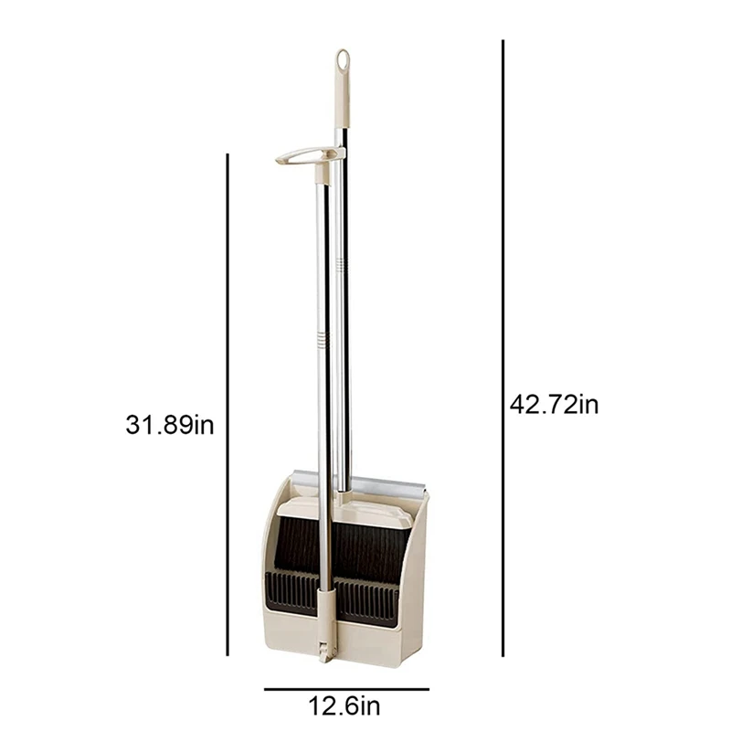 Reinigungsset für Kehrmaschinen und Müllschaufel für den Haushalt, Bürokehr- und Kehrschaufel-Set, stehendes Reinigungswerkzeug
