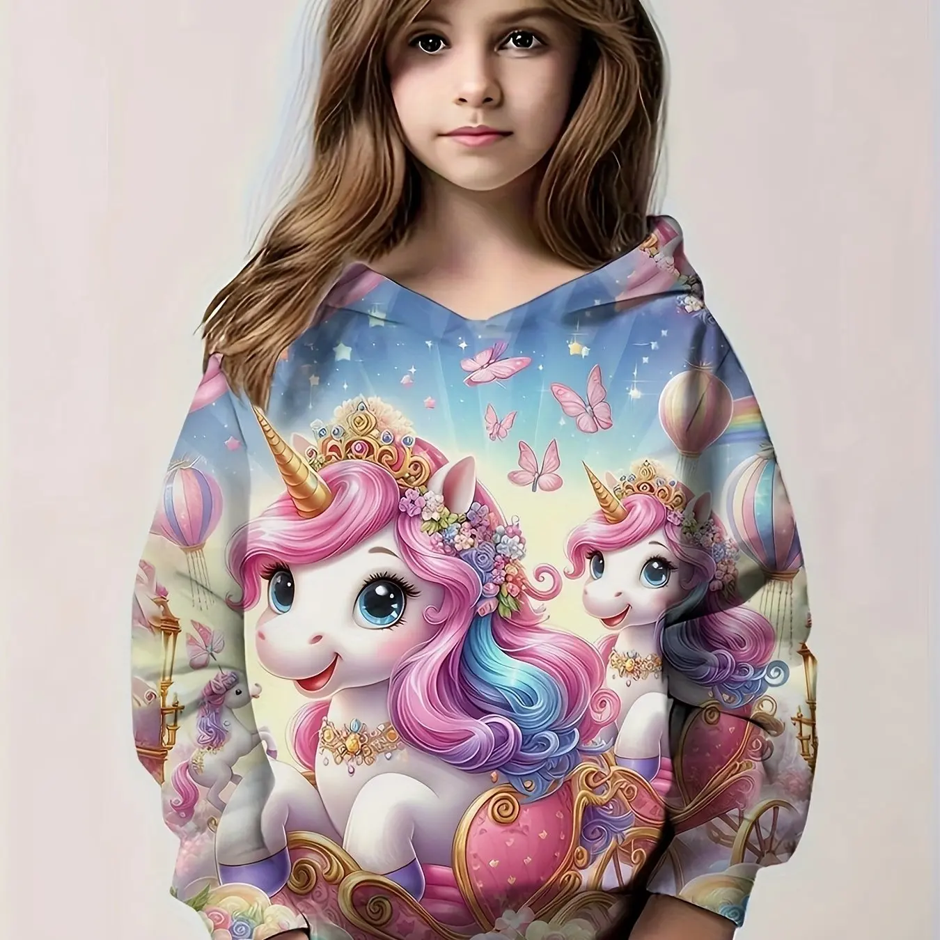 Kinder Kleidung Mädchen Hoodies Langarm 3D Nette Tiere Drucken Kinder Frühling Herbst Kleidung Outdoor Casual Cartoon Mädchen Kleidung Top