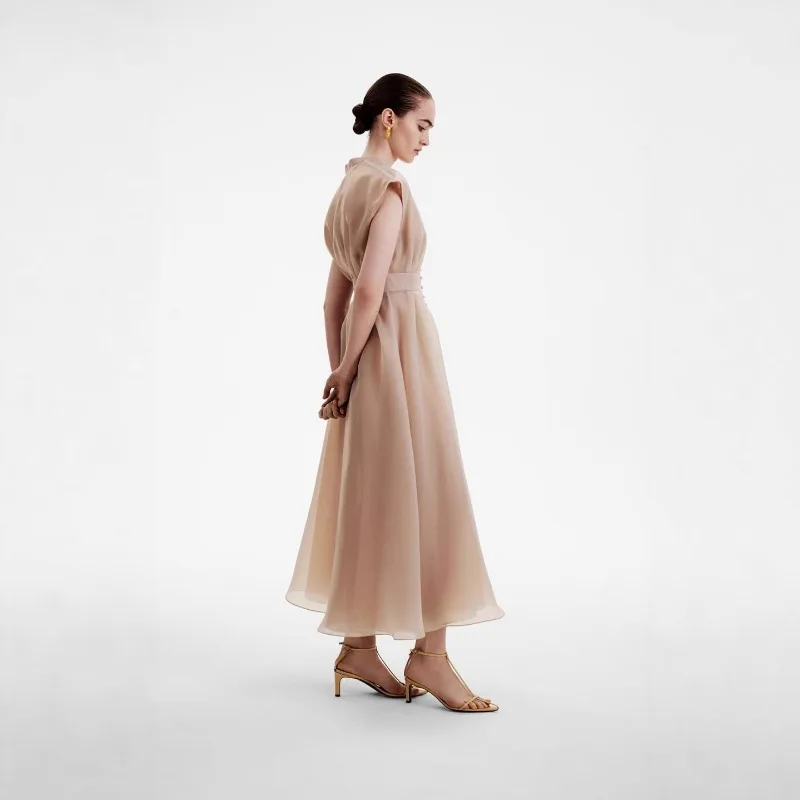 

Женский кардиган без рукавов, тонкие платья, вечернее, свадебное, праздничное платье, платье трапециевидной формы, роскошное брендовое летнее платье на пуговицах с v-образным вырезом