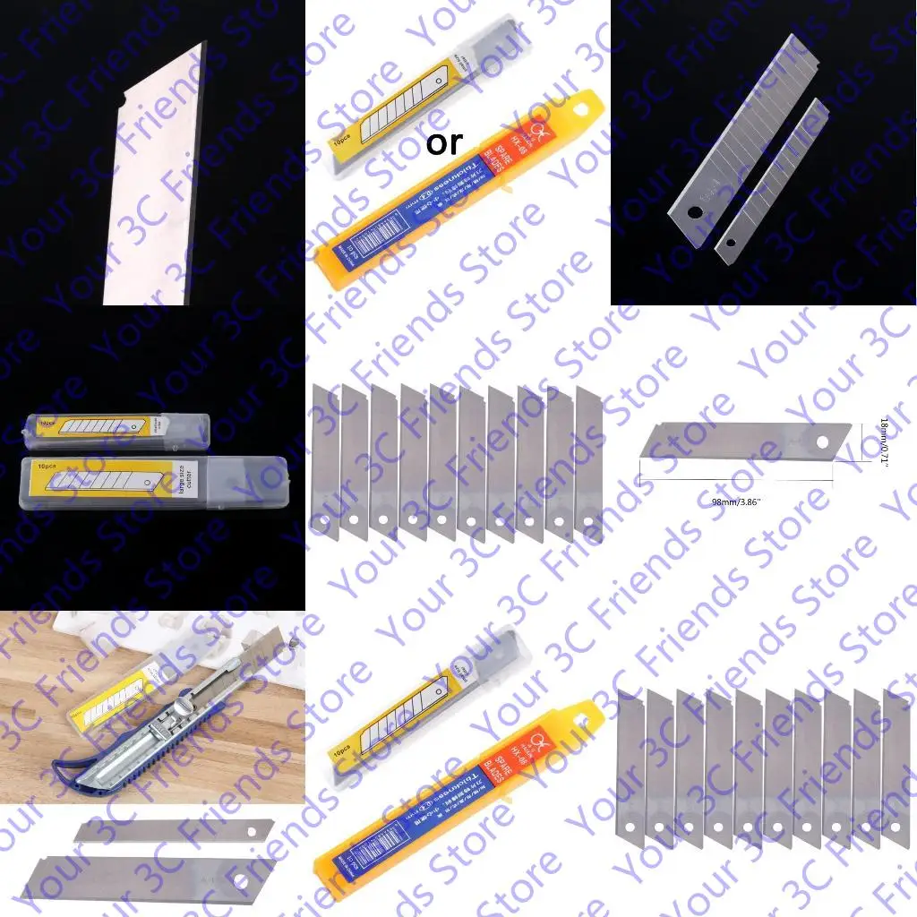 Gói 10 con dao cắt bằng thép carbon thép carbon Snap-off