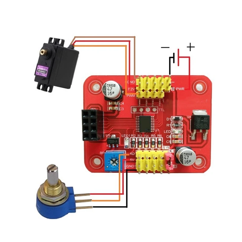 Wireless Servo Controller Radio Actuator Controller DIY Radio Focuser DIY Radio Platform Rocker Control-A69F