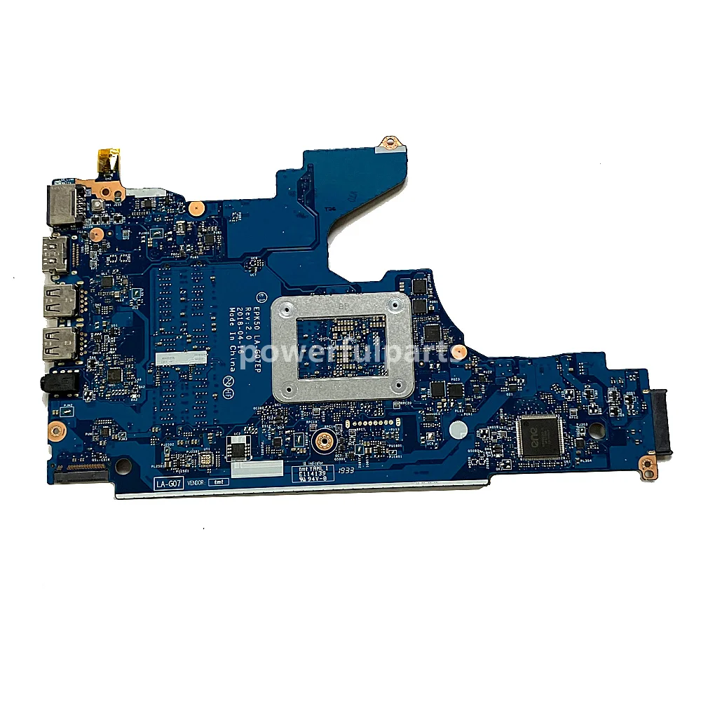 Working Good EPK50 LA-G07EP Laptop Motherboard For Hp 15-DA 15T-DA i3-8130U i7-8550u i5-8265U L20371-601 L20369-601 L20371-001