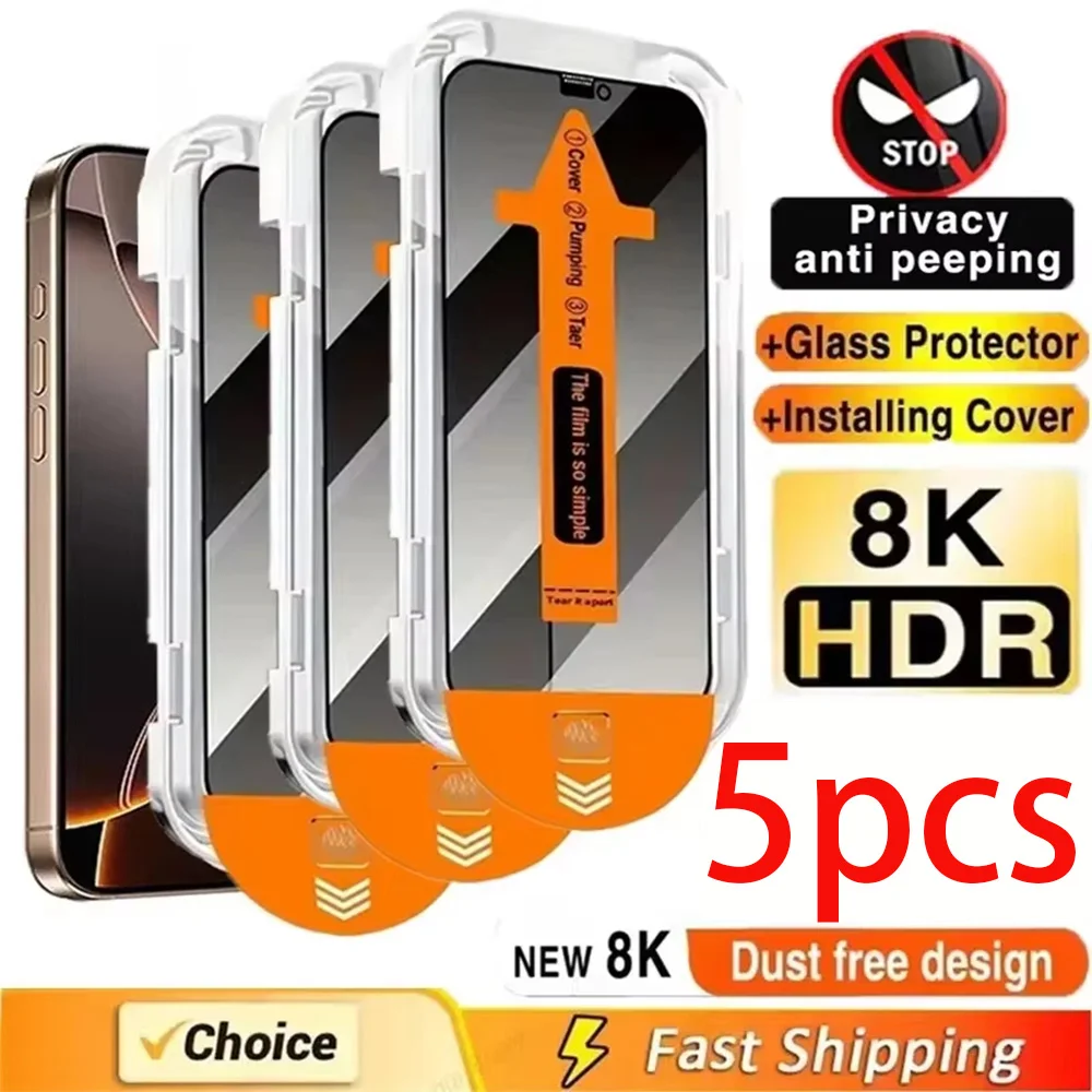 

1-5Pcs Privacy Screen Protectors For Samsung A56 A36 A35 A25 A16 A26 A17 A34 A55 A15 A24 A23 A32 A52S Tempered Glass One click