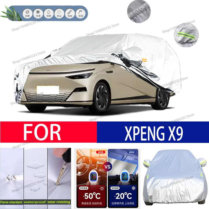 

For XPENG X9 Car clothing sun protection snow prevention antifreeze car protective cover auto cover