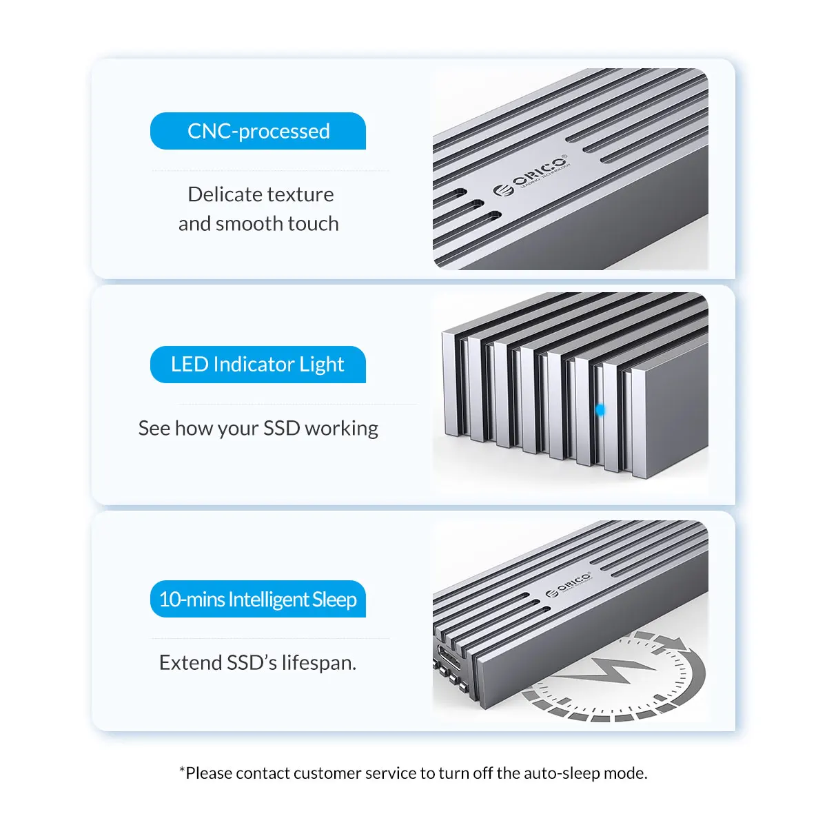 Orico Usb 4 M.2 Ssd Case 40Gbps Aluminium M2 Nvme Case Compatibel Met Thunderbolt 3 4 Usb3.2 Usb 3.1 3.0 Type-C Meerdere Protocol