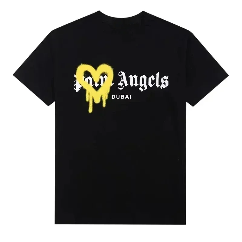 2025 Correct Version PALM Alphabet Printed T-Shirt Palm Angel Trendy Brand Female Versatile Trend Foreign Trade Breathable