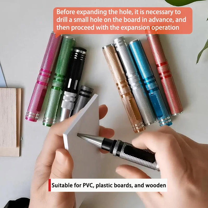 

1PCS Manual Reamer Hand Drill File Punching Tool For Wood Model Making DIY Craft Drilling Hole Tool Handmade Tool Kit Black/Blue