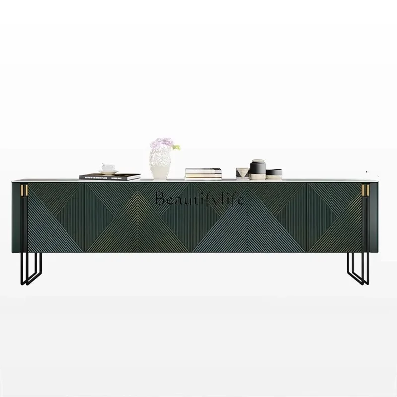 

FG26-*Light luxury solid wood TV cabinet Modern simple Italian villa size apartment living room high-end TV floor cabinet