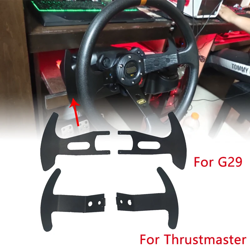 Steering Wheel Paddle Shifters For Logitech G920 G29 Thrustmaster T300RS 599 P310/R383 Racing Game Modification Paddle Shifter