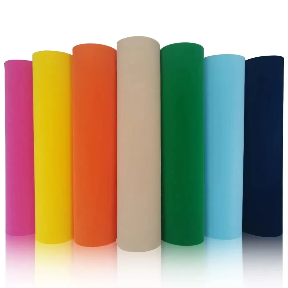 

New Easy To Cut 3D Puff Heat Transfer Vinyl DIY Craft Supplies 25*30CM Foam Transfer Film PU HTV Printing Iron on Vinyl T-shirt