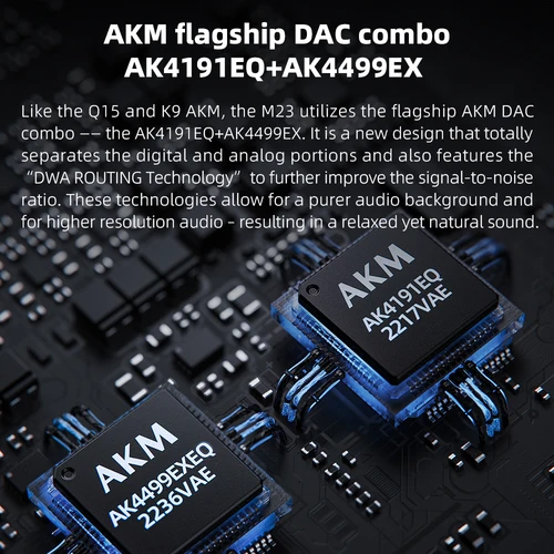 Imagen 2 del producto FiiO M23 reproductor de música portátil HIFI de alta resolución Android10 AMP USB DAC con AK4191EQ + AK4499EX PEQ Bluetooth 5,0