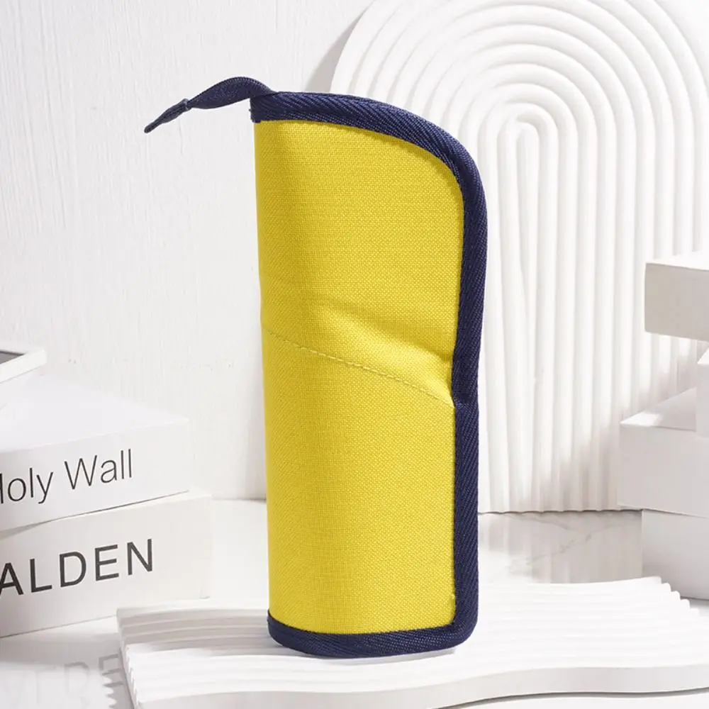 لوازم الطلاب مقلمة قابلة للطي حقيبة أدوات مكتبية بسيطة إبداعية مقاومة للصدأ حقيبة تخزين محمولة للمكتب #4