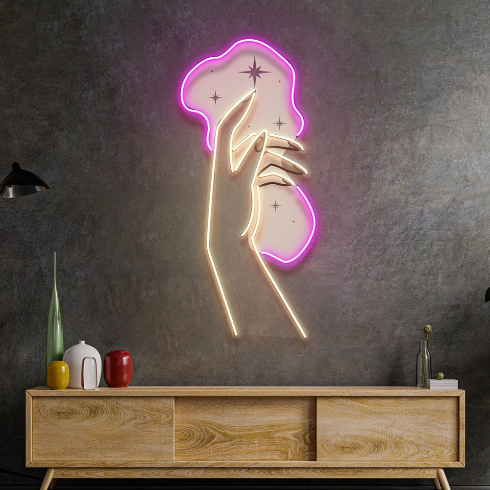 Neon Fancy New Nails Light Sign Custom Nail Studio Beauty Room Neon Light Beauty Salon Wall Decor Business Sign Nail Artist Gift