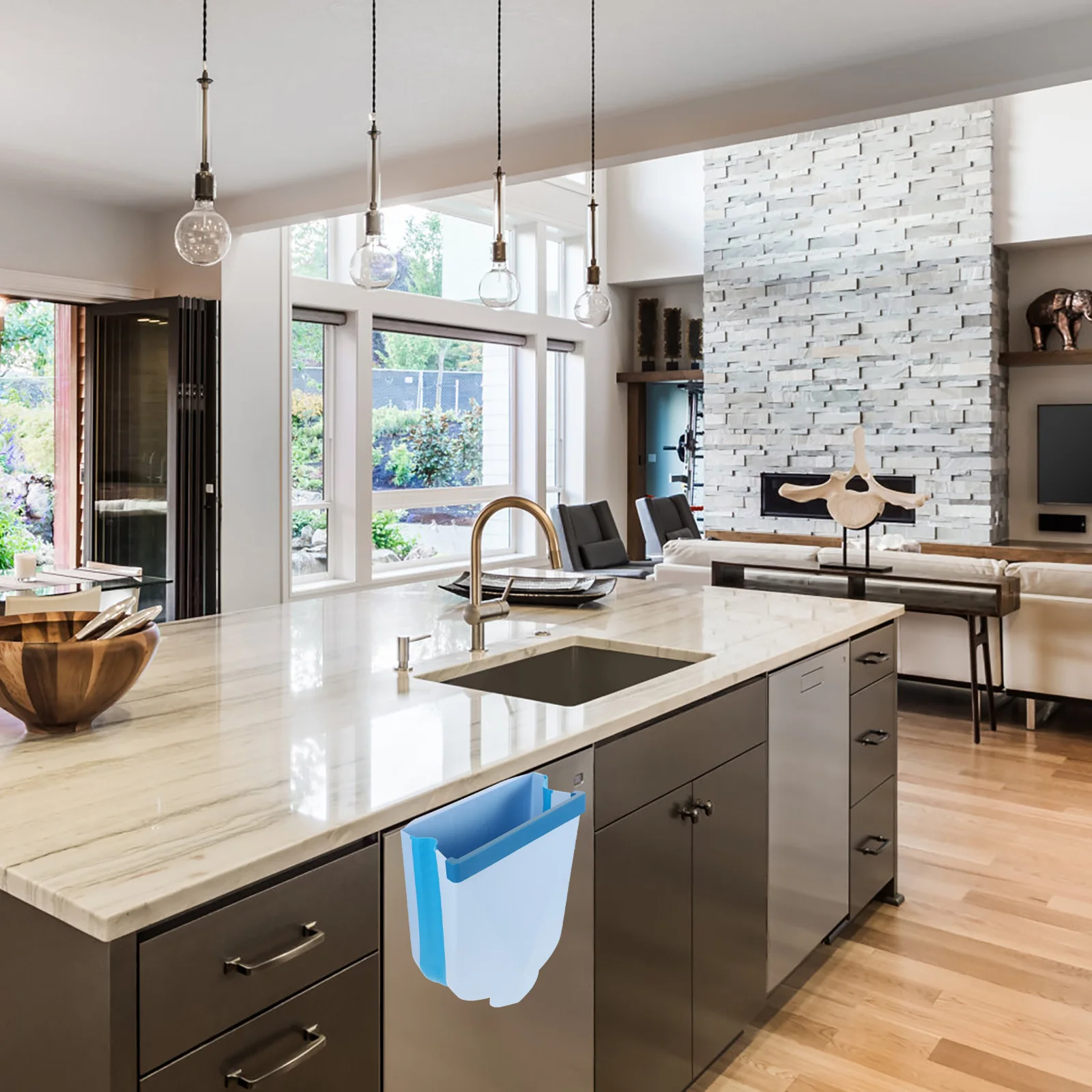 

1 шт. Навесной контейнер для мусора современного дизайна для дома, офиса, кухни, спальни, для хранения отходов