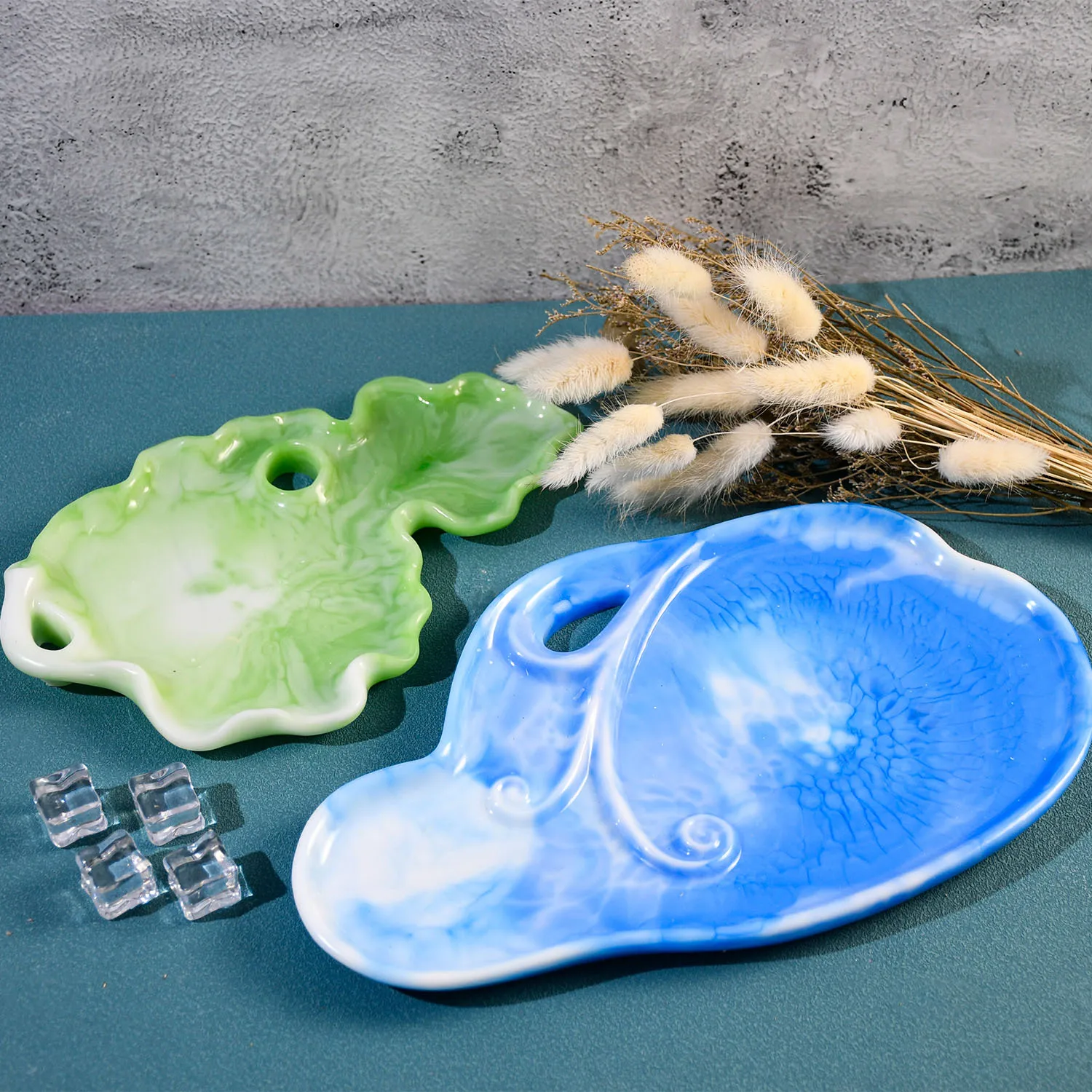 Grand moule en silicone pour assiette de fruits, moule en cristal bricolage, rangement irrégulier, sous-verre en résine, moules en résine xy, ornements pour la maison, élection, nouveau