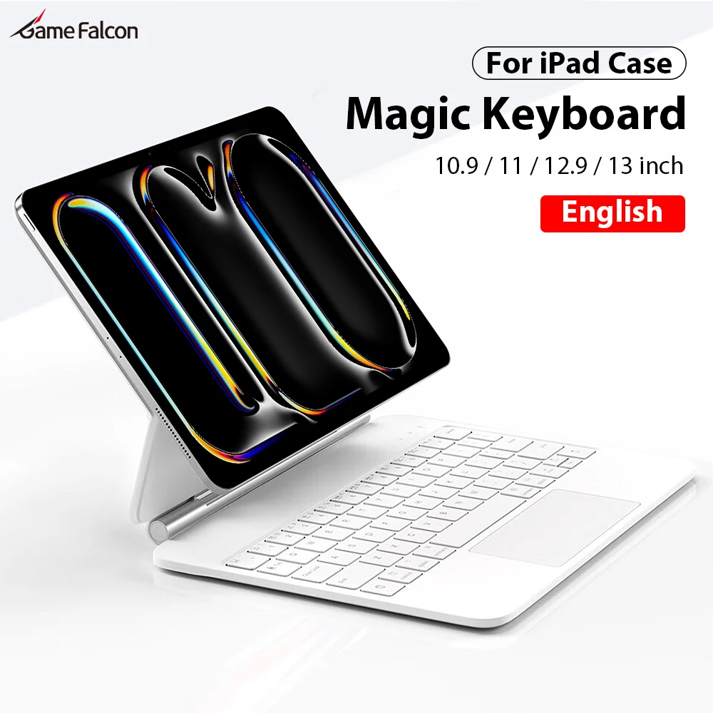 Magic Keyboard For Ipad Case For Ipad 10 9 10th Generation Air 11 6 5 4 10.9 2024 Pro 13 11 M4 M2 12.9 12 9 Funda Magnetic Cover