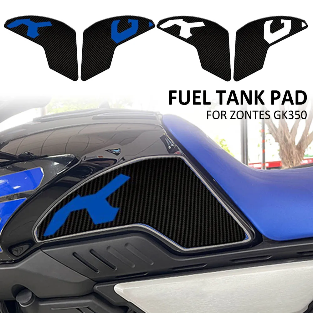 ZT350-GK Motorcycle Anti Slip Fuel Oil Tank Pad Side Knee Grip Decal Protector Sticker Pads For Zontes GK350 GK 350 ZT 350 GK