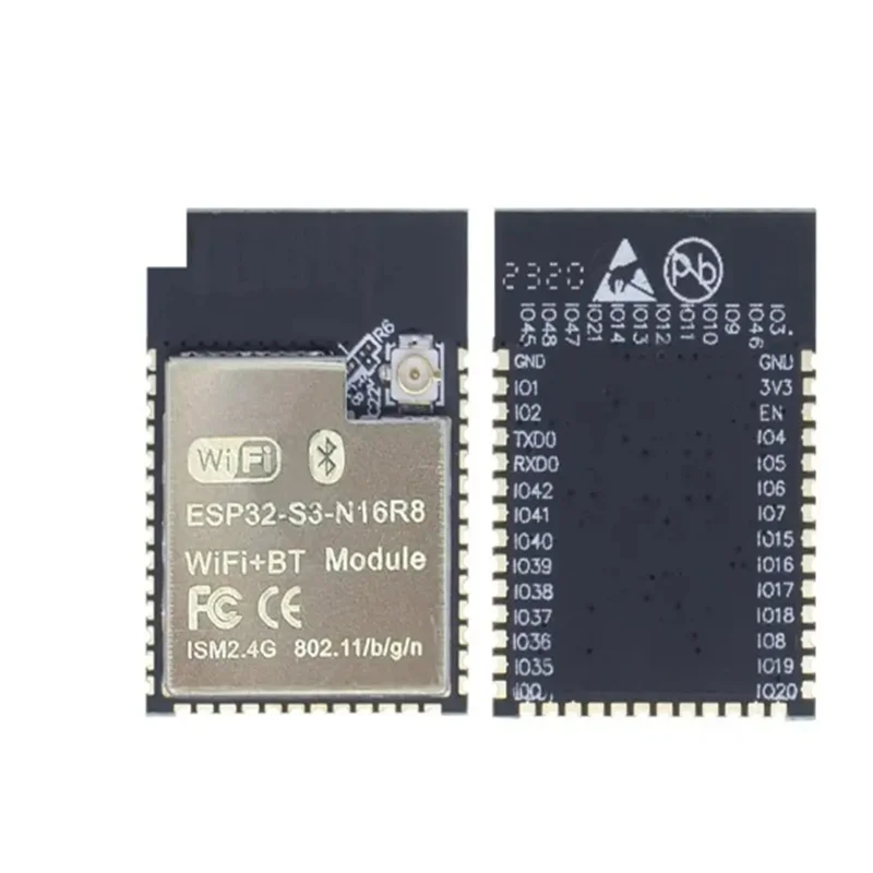 ESP32-S3-WROOM-1, ESP32-S3-N16R8, doble núcleo, Compatible con WiFi y Bluetooth, módulo MCU, Internet de las cosas, módulo inalámbrico