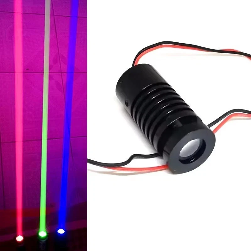532nm 50mW + 450nm 100mW + 650nm 200mW Fat Round Beam R/G/B Laser Module Stage Lighting DIY Woodwork Parts