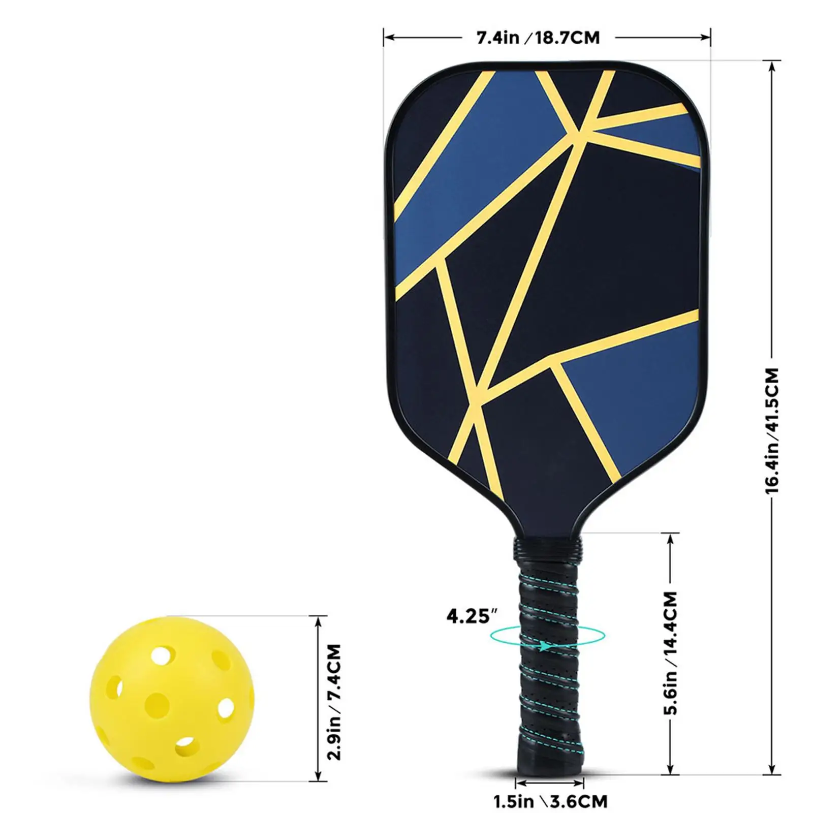 Pickleball-Schläger, praktisches Pickleball-Übungspaddel-Set für Anfänger im Innenbereich