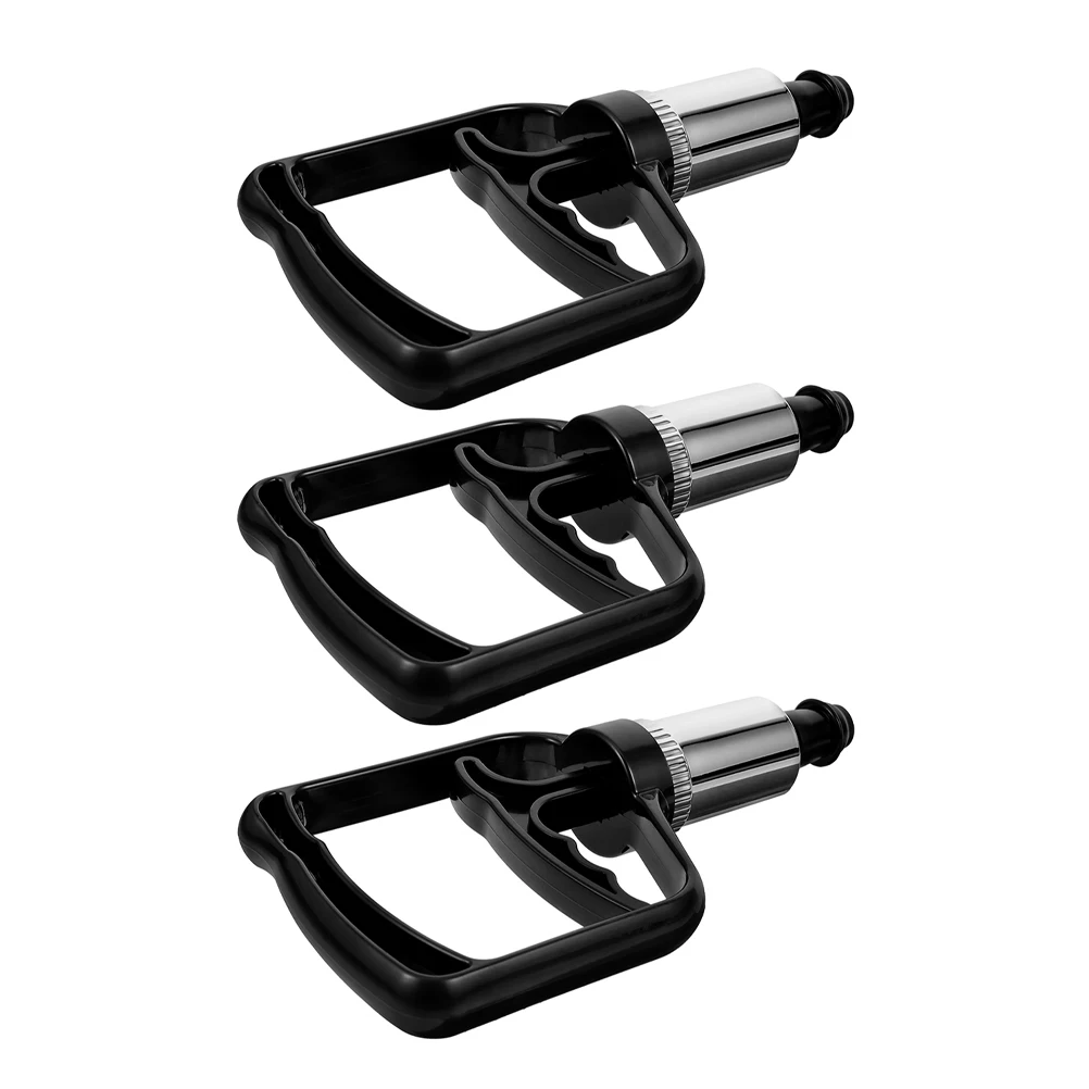 

3 pcs Cupping Massager Accessories Replacement Vacuum Pump Black Plastic Handheld Suction Tool Body Massage Durable Easy Clean