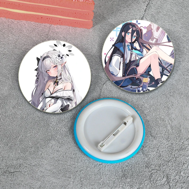 32/44/58mm Anime Blue Archive Round Pins Cartoon Brooches Badge for Backpack Clothes Hat Decoration Jewelry Accessories Gifts