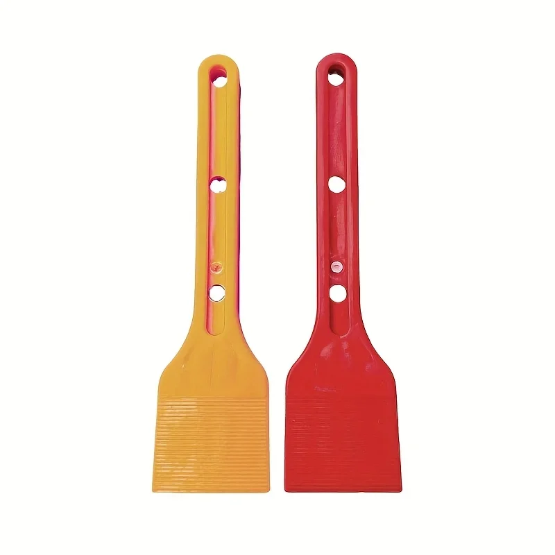 Heavy-Duty ABS Plastic Glazing Shovel - Double Glazed Unit Lifter & Scraper with Color-Coded Yellow/Red Design for Window