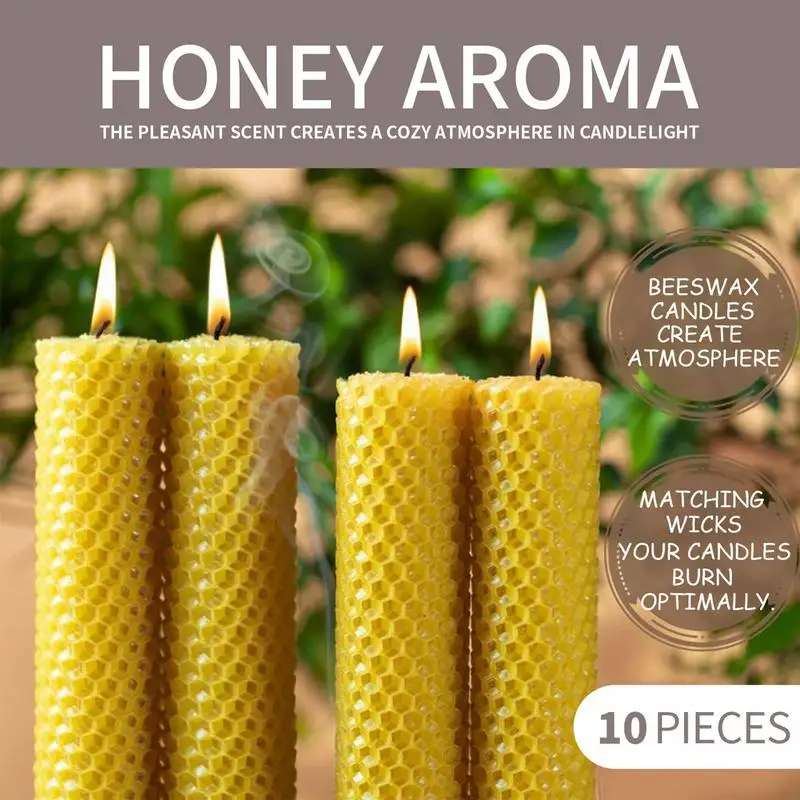 Beeswax Candles Craft 10pcs Candle Wax Bees Wax Pure Bar Wax Natural Beeswax For Candle Making Lotions DIY Lip Balms Drawers