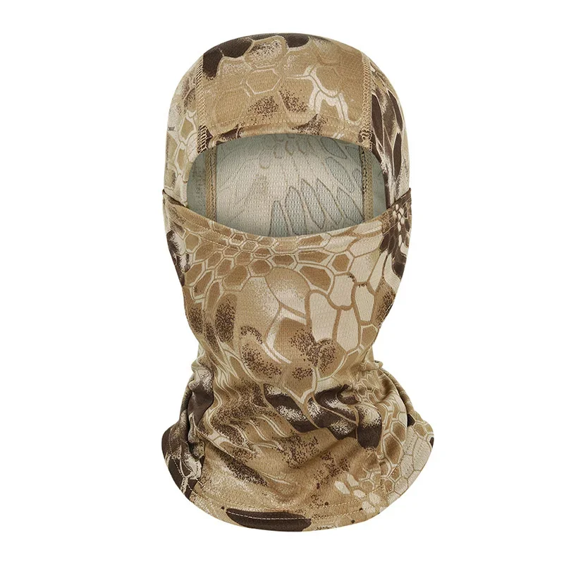 Summer Tactical Camouflage Balaclava Breathable Sun Protection Full Face Cycling Face Mask for Men Outdoor Sports