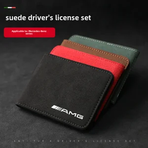 Mercedes-Benz driver protective cover, leather driver license cover, 2-EM-1 license registration and document holder 10 Main Sales Car Document Door - №6