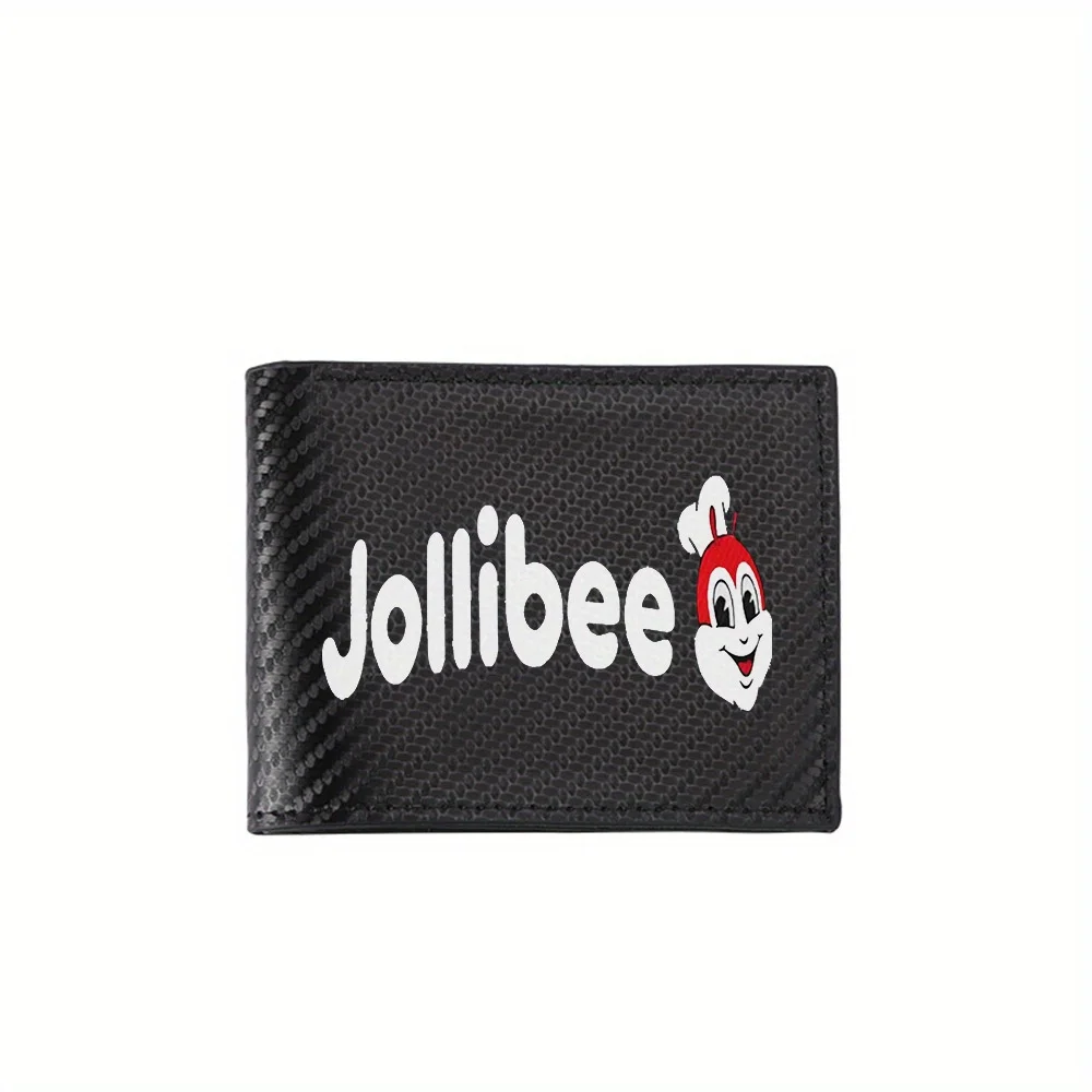 

Мужские кошельки Jollibee, счастливый, улыбающийся, с логотипом, простые деловые, современные, стильные, с принтом, подарки для отца, парня, Криса