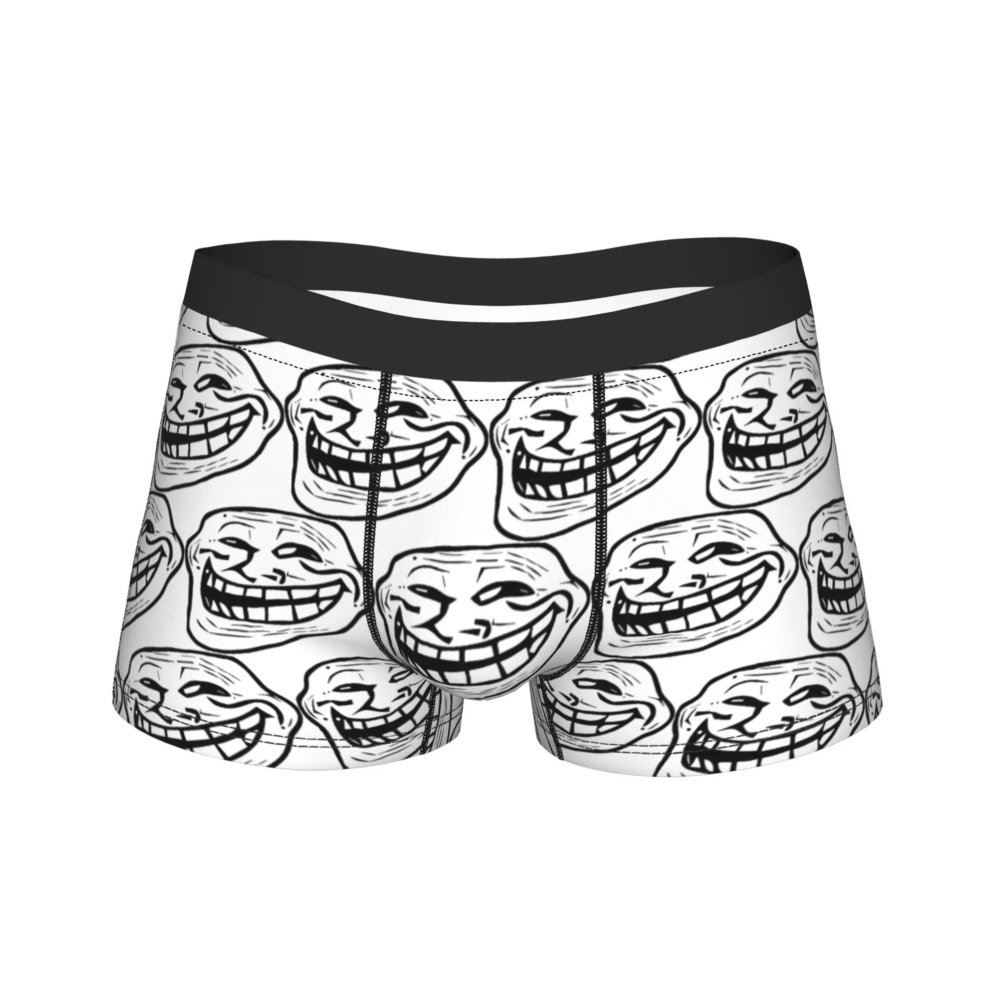 

Rage Comic Trollfac Trunk Забавный аниме-мешочек, нижнее белье, Лидер продаж, трусы-боксеры с узором, удобные мужские трусы, большие размеры